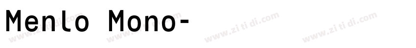 Menlo Mono字体转换